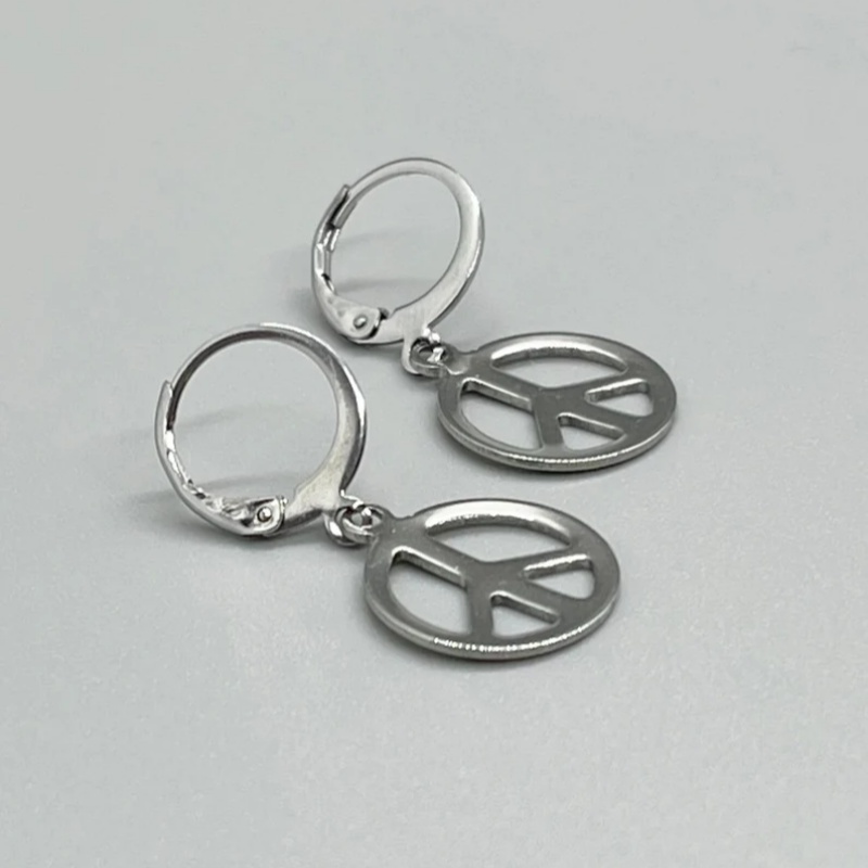 Stainless Steel PEACE SIGN Lev - đánh giá và giá Go Ethnic Fashion