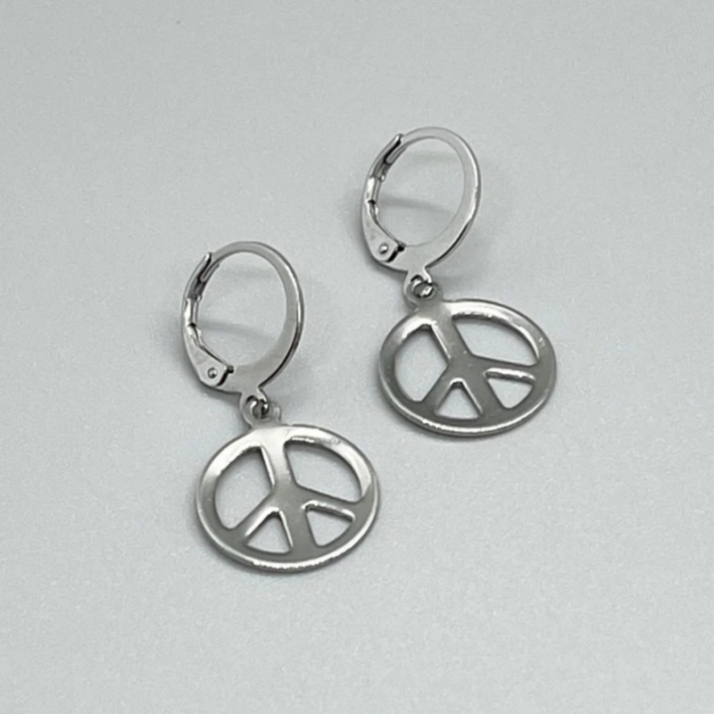 Stainless Steel PEACE SIGN Lev - đánh giá và giá Go Ethnic Fashion