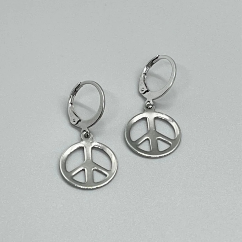 Stainless Steel PEACE SIGN Lev - đánh giá và giá Go Ethnic Fashion