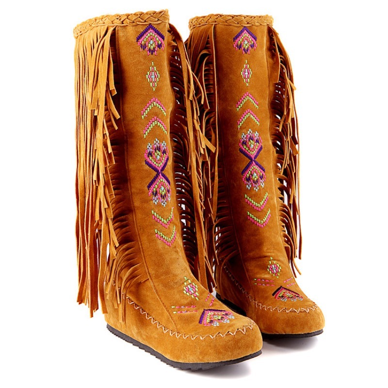 Tassel Boots Handmade Embroide - đánh giá và giá Ethnic Fashion Women