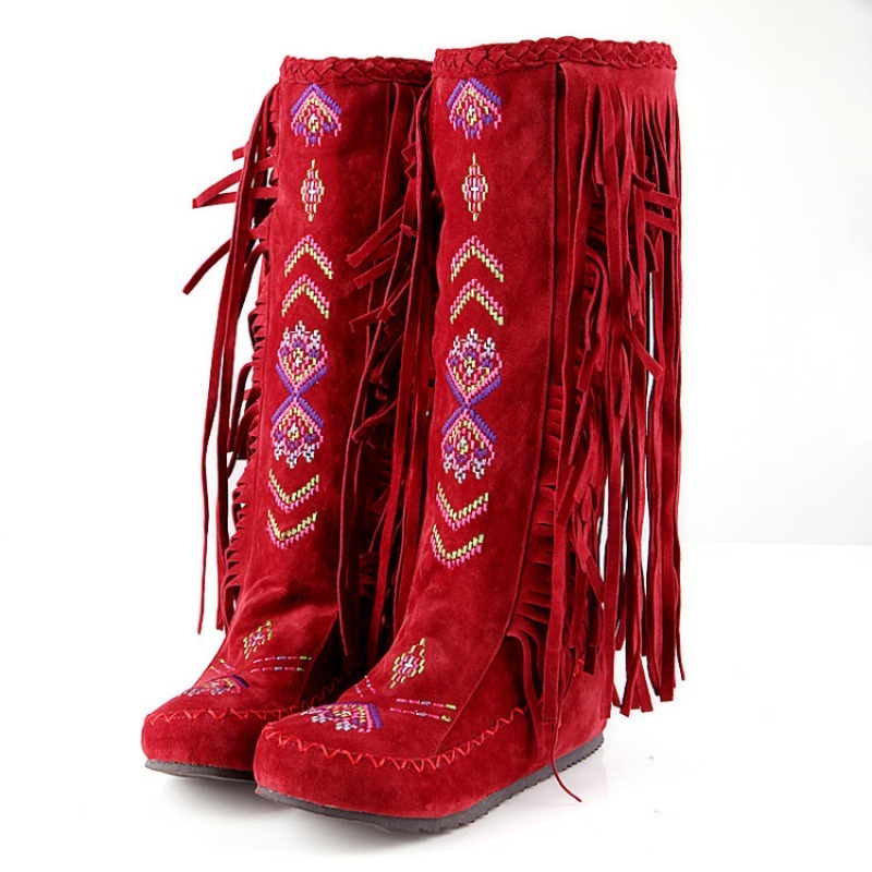 Tassel Boots Handmade Embroide - đánh giá và giá Ethnic Fashion Women