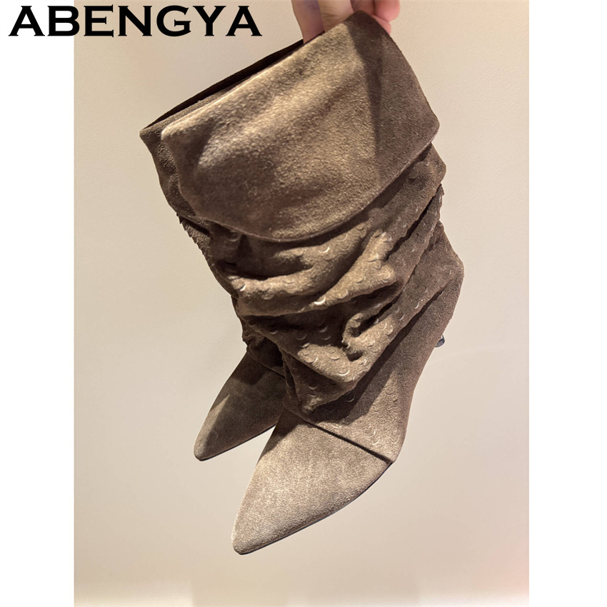 Women's Mid Calf Short Boots 2 - đánh giá và giá Ethnic Fashion Women