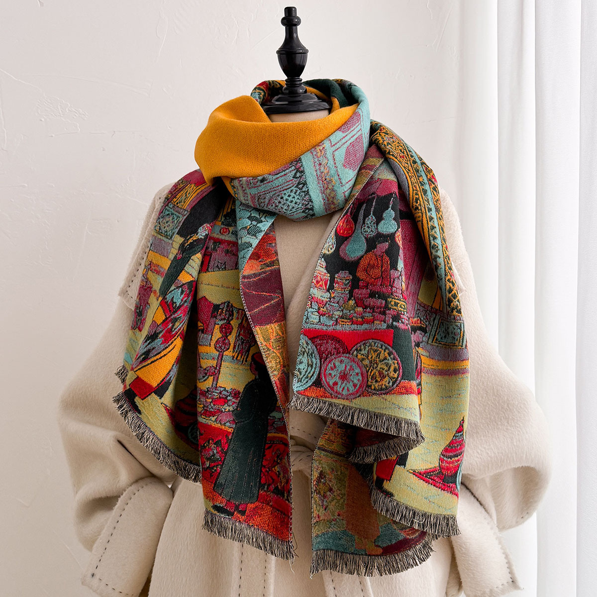 Autumn Winter Women Imitation  - đánh giá và giá Go Ethnic Fashion