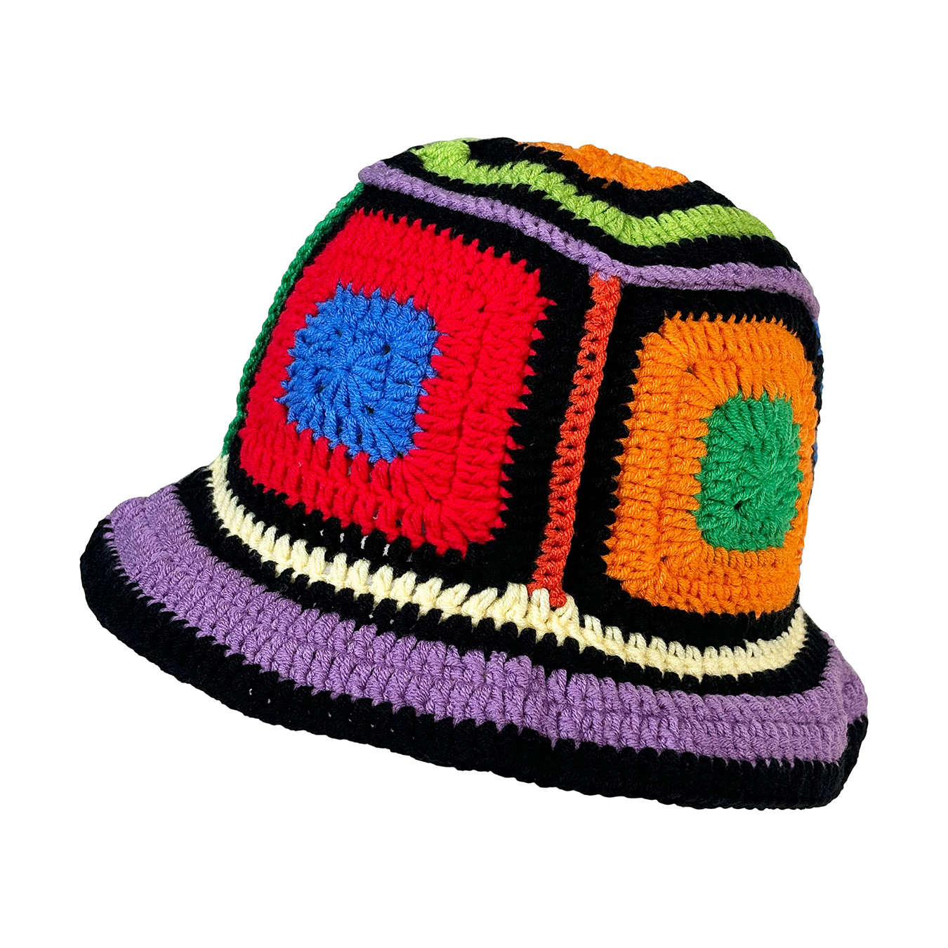 Purple-Edged Zuma Hat, Hand-Kn - đánh giá và giá Go Ethnic Fashion