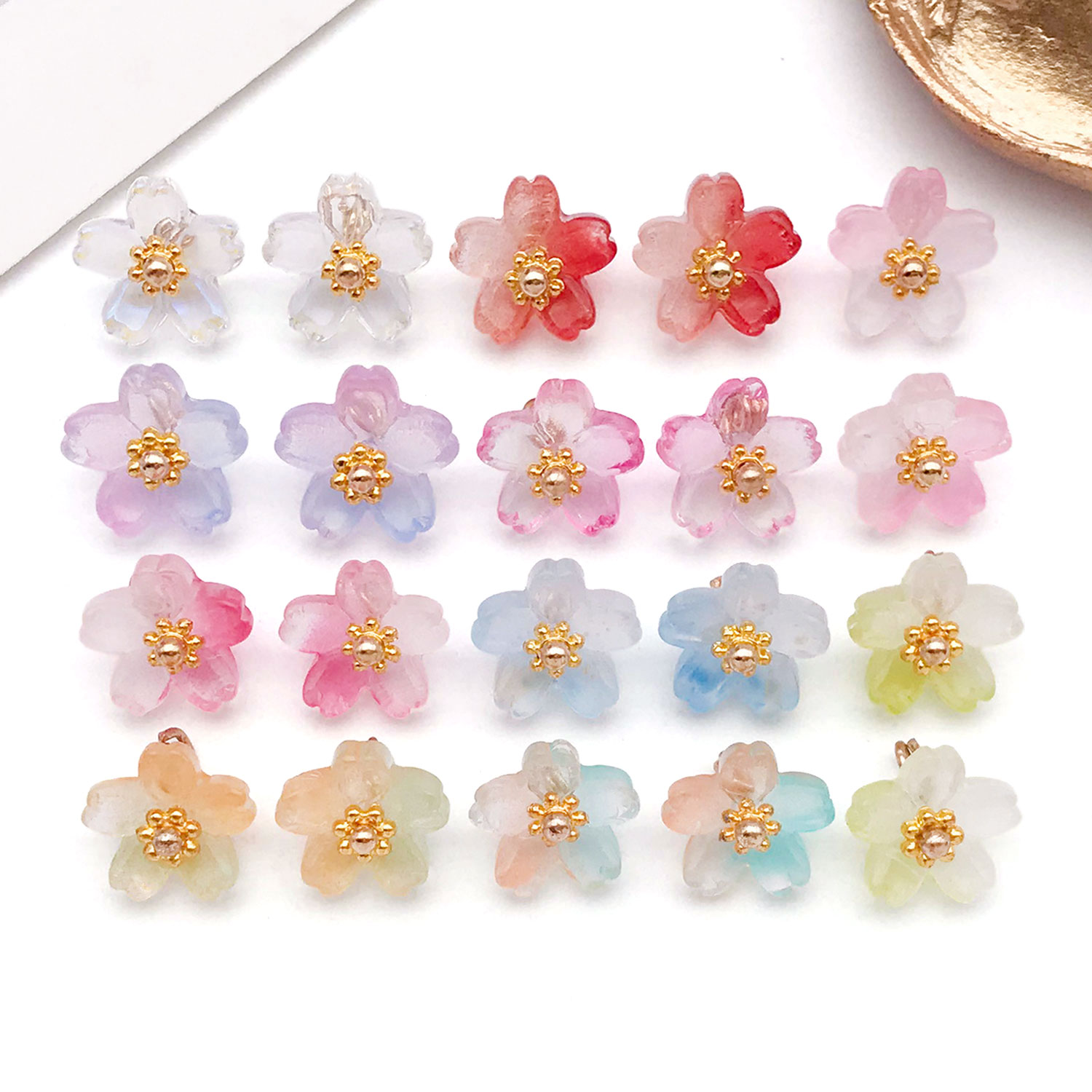 10/20pcs Vibrant Glass Cherry  - đánh giá và giá Ethnic Modern Fashion