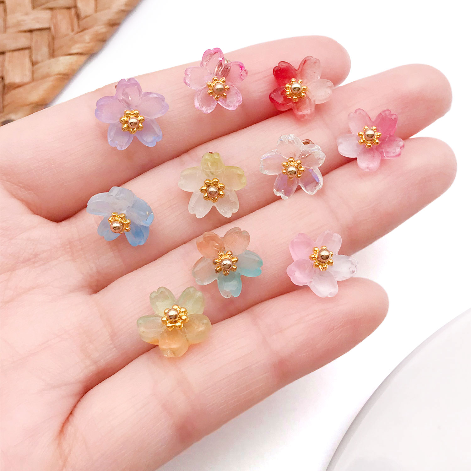 10/20pcs Vibrant Glass Cherry  - đánh giá và giá Ethnic Modern Fashion