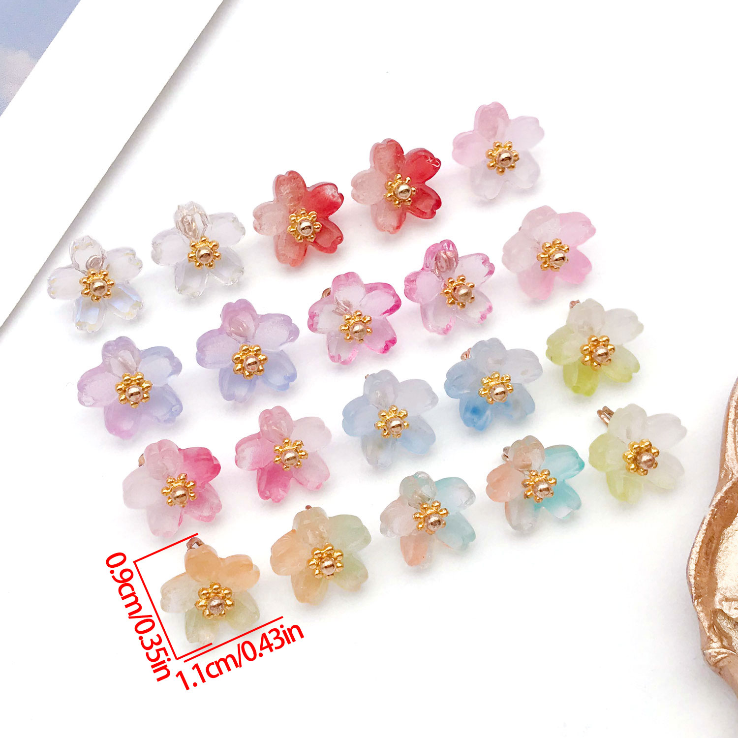 10/20pcs Vibrant Glass Cherry  - đánh giá và giá Ethnic Modern Fashion