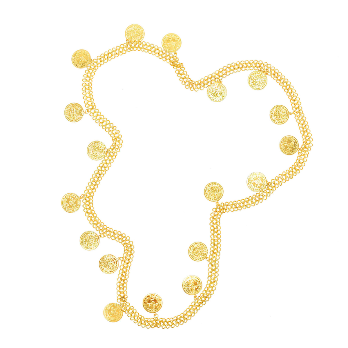 Gold Plated Simple Large Coins - đánh giá và giá Ethnic Fashion Co In