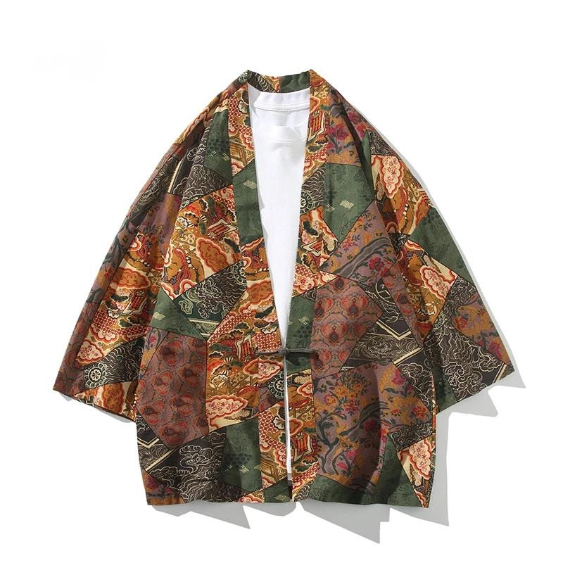 Ethnic Style Print Yukata Men  - đánh giá và giá Ethnic Fashion Women
