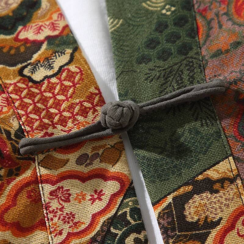 Ethnic Style Print Yukata Men  - đánh giá và giá Ethnic Fashion Women